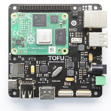 Load image into Gallery viewer, TOFU - Raspberry Pi Compute 4 Carrier for Industrial Application - Top View  w/ CM4
